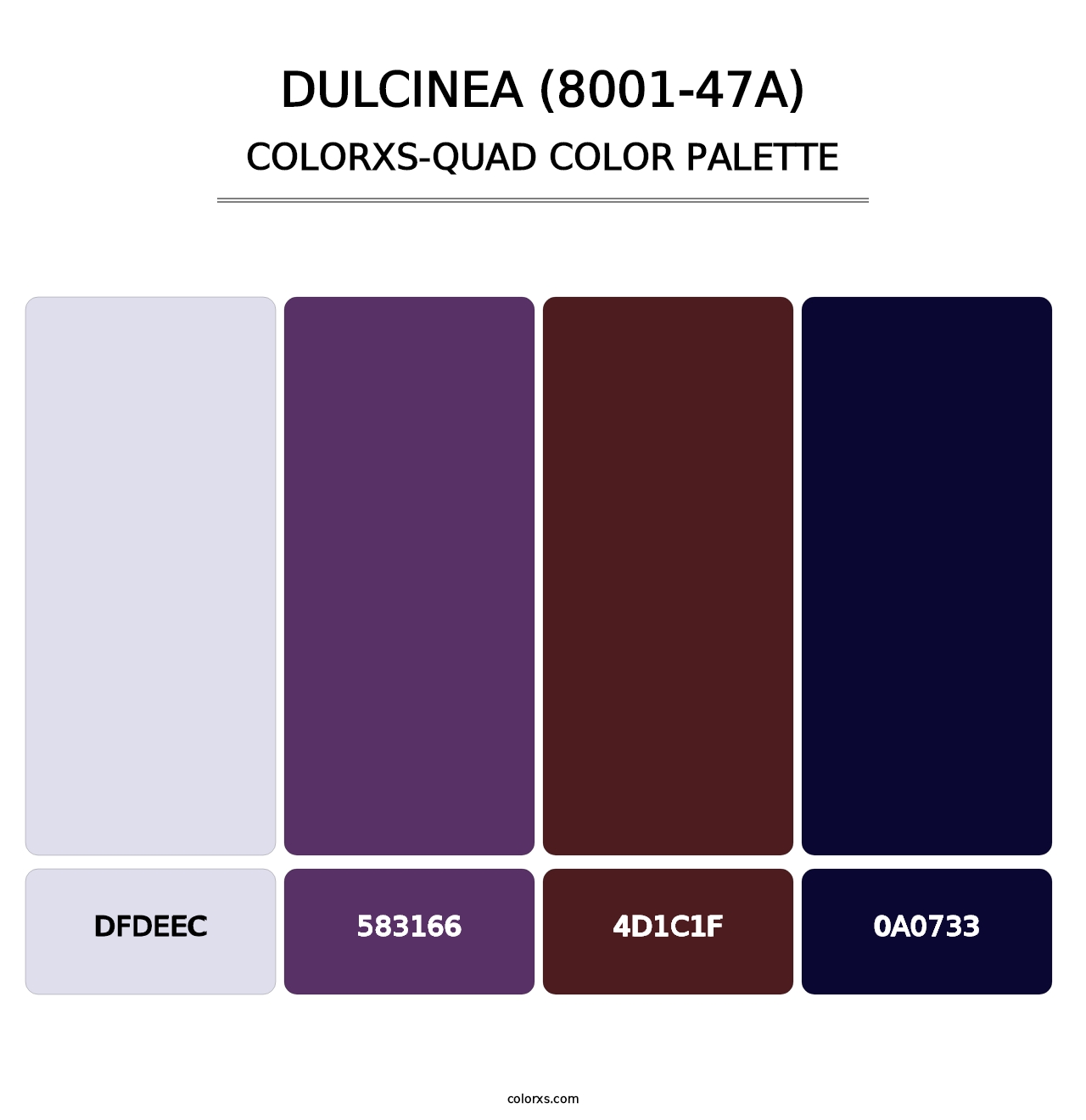 Dulcinea (8001-47A) - Colorxs Quad Palette