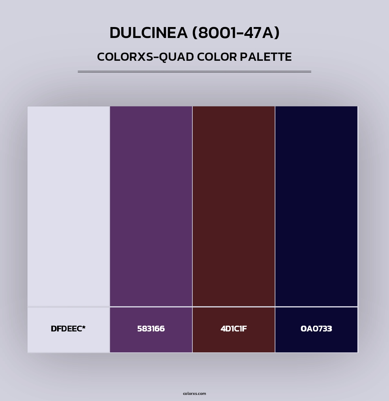 Dulcinea (8001-47A) - Colorxs Quad Palette