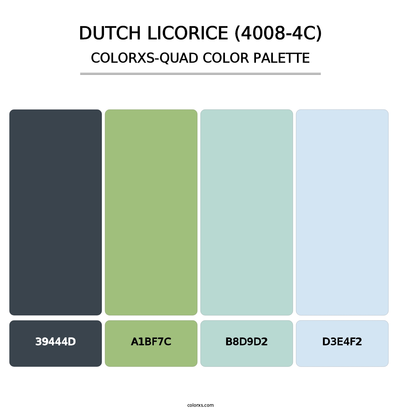 Dutch Licorice (4008-4C) - Colorxs Quad Palette