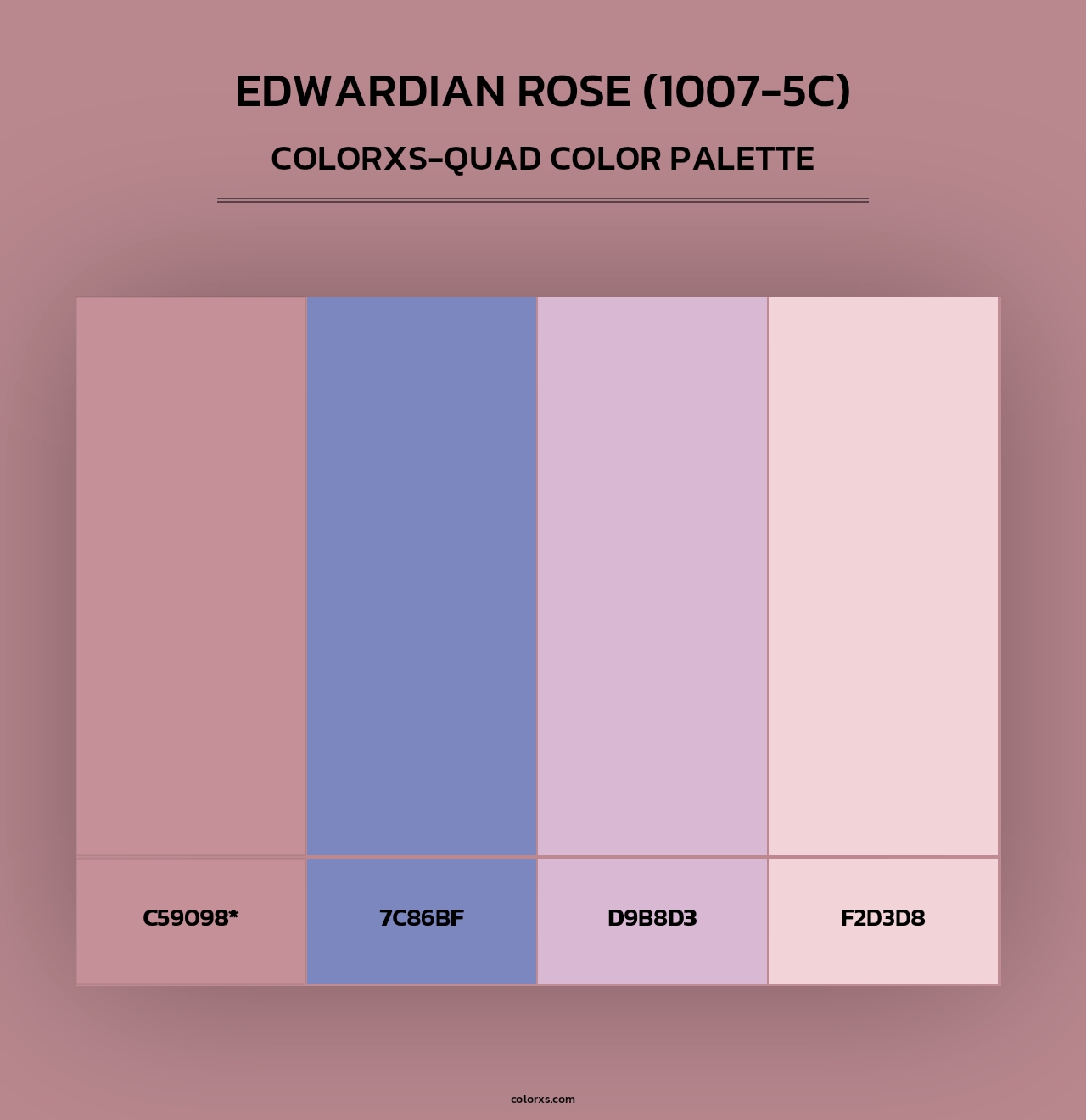 Edwardian Rose (1007-5C) - Colorxs Quad Palette