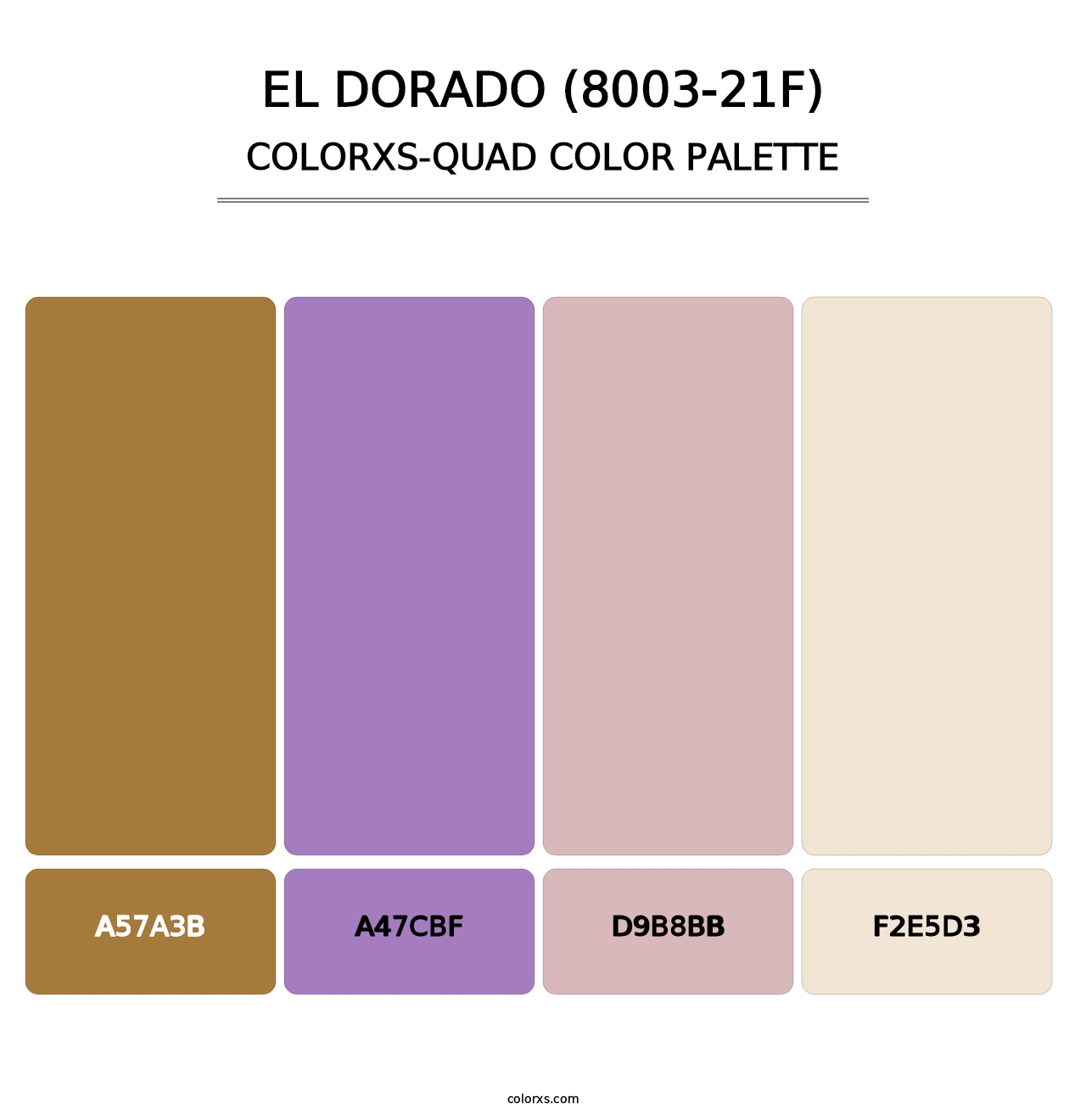 El Dorado (8003-21F) - Colorxs Quad Palette