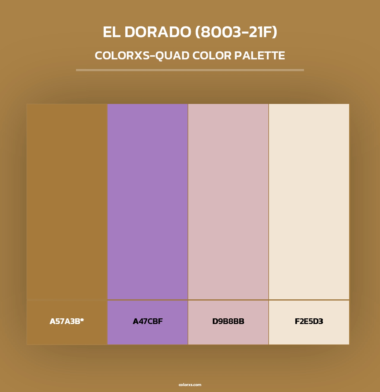 El Dorado (8003-21F) - Colorxs Quad Palette