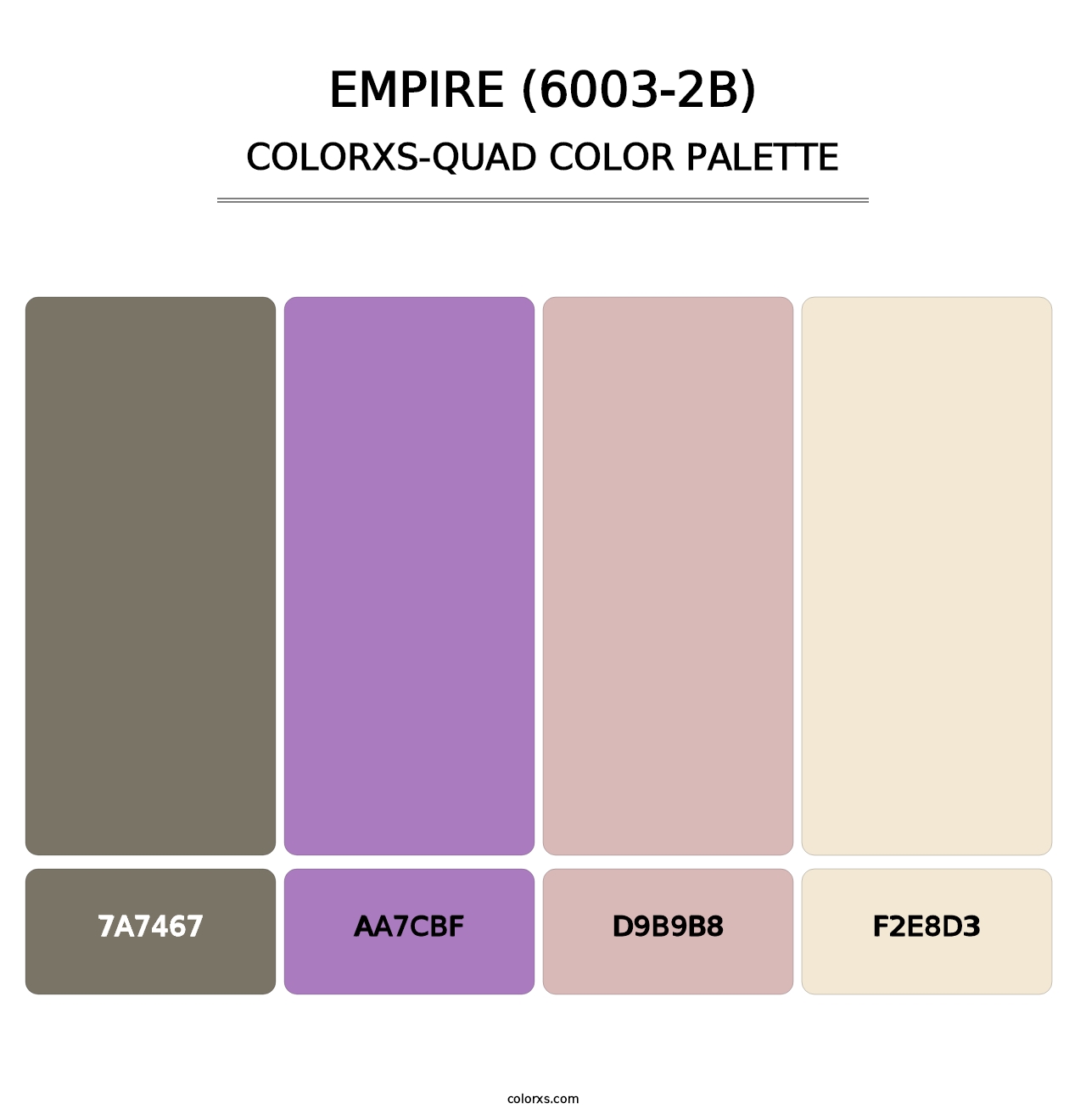 Empire (6003-2B) - Colorxs Quad Palette