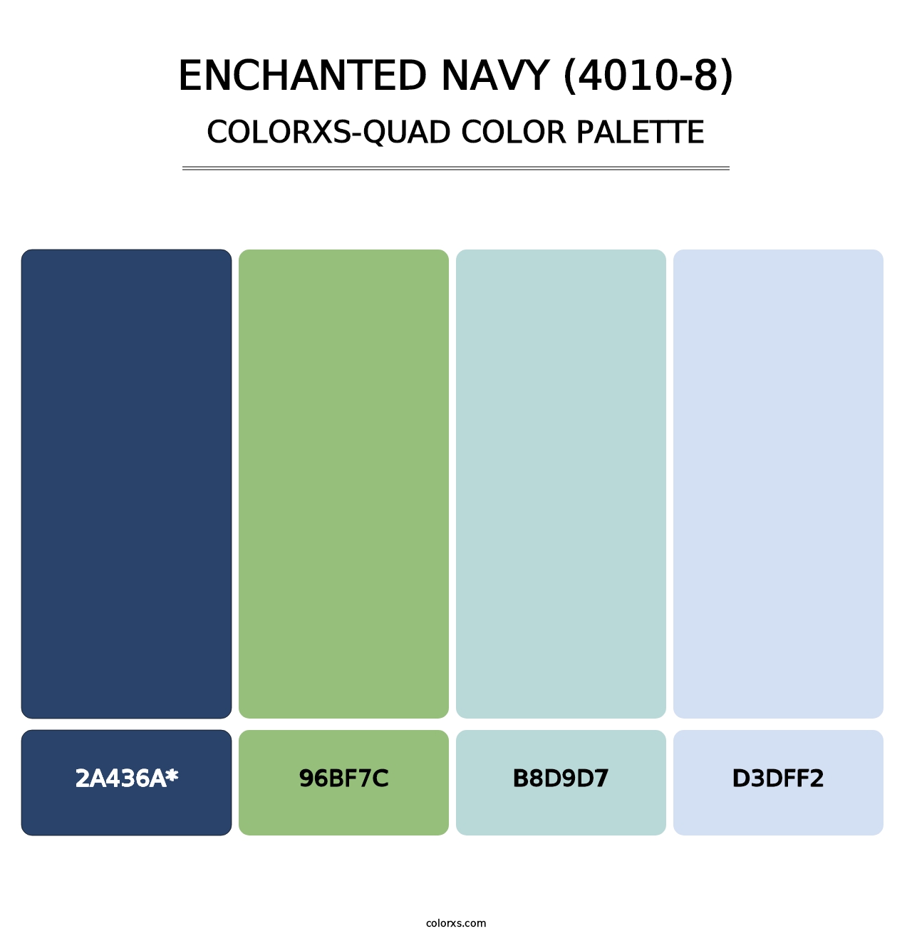 Enchanted Navy (4010-8) - Colorxs Quad Palette