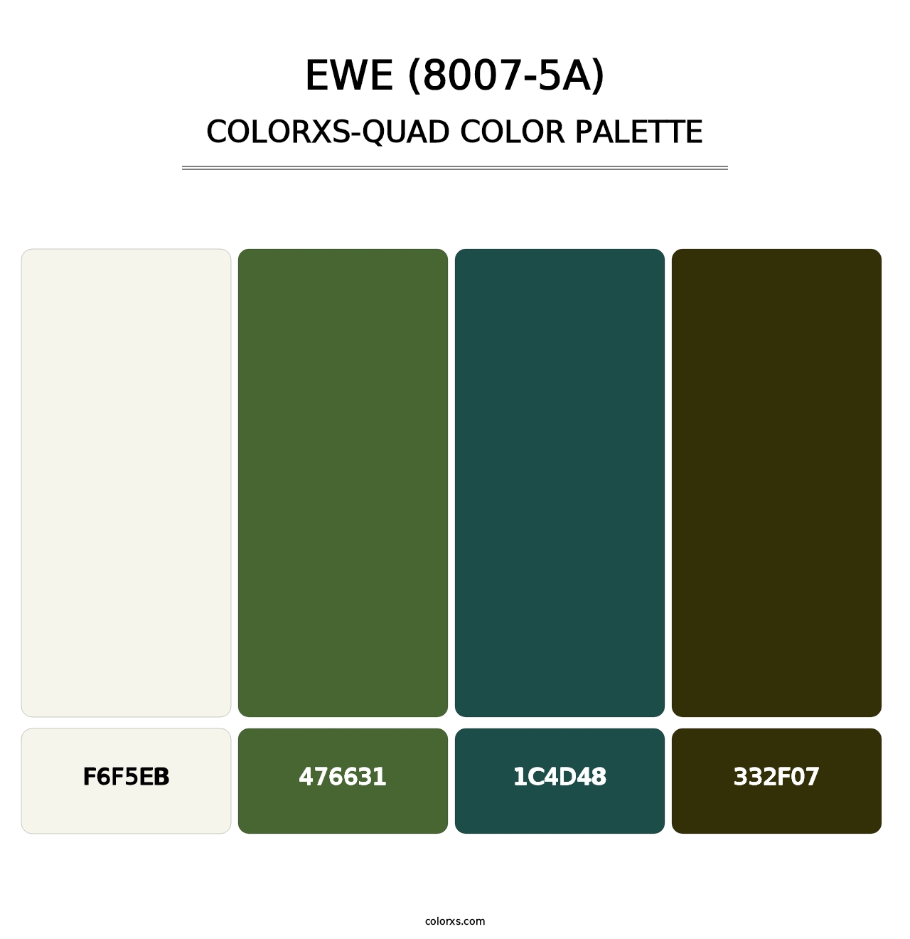 Ewe (8007-5A) - Colorxs Quad Palette
