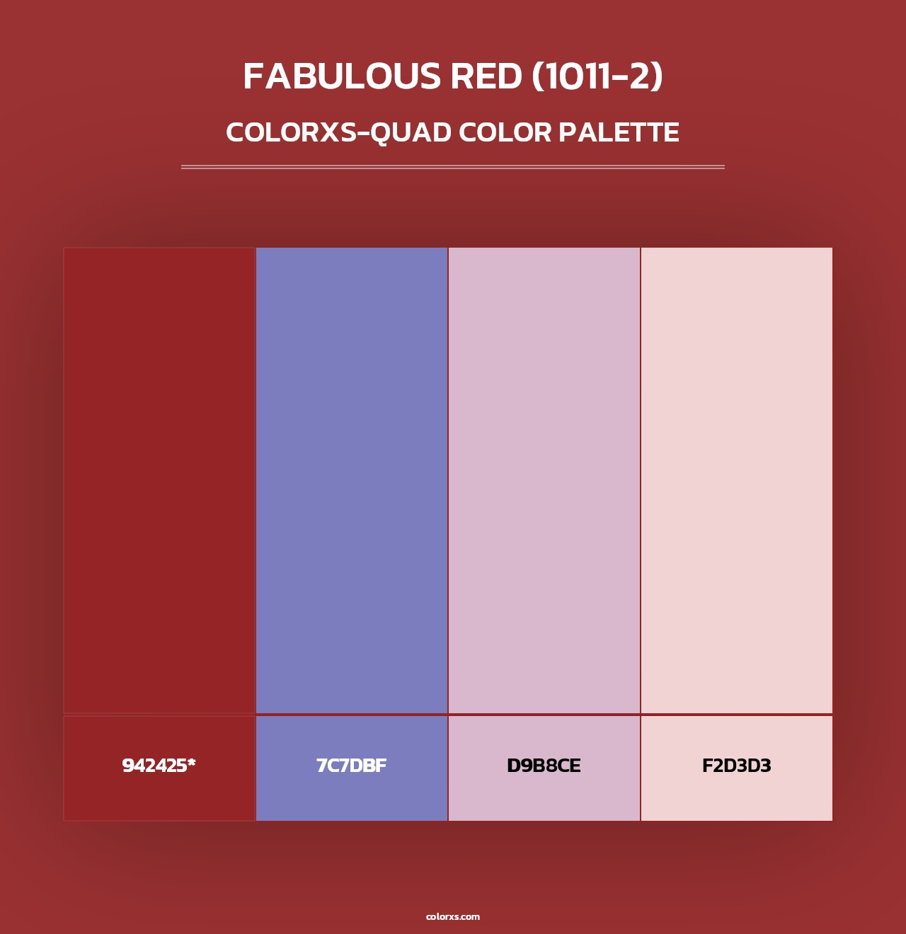 Fabulous Red (1011-2) - Colorxs Quad Palette