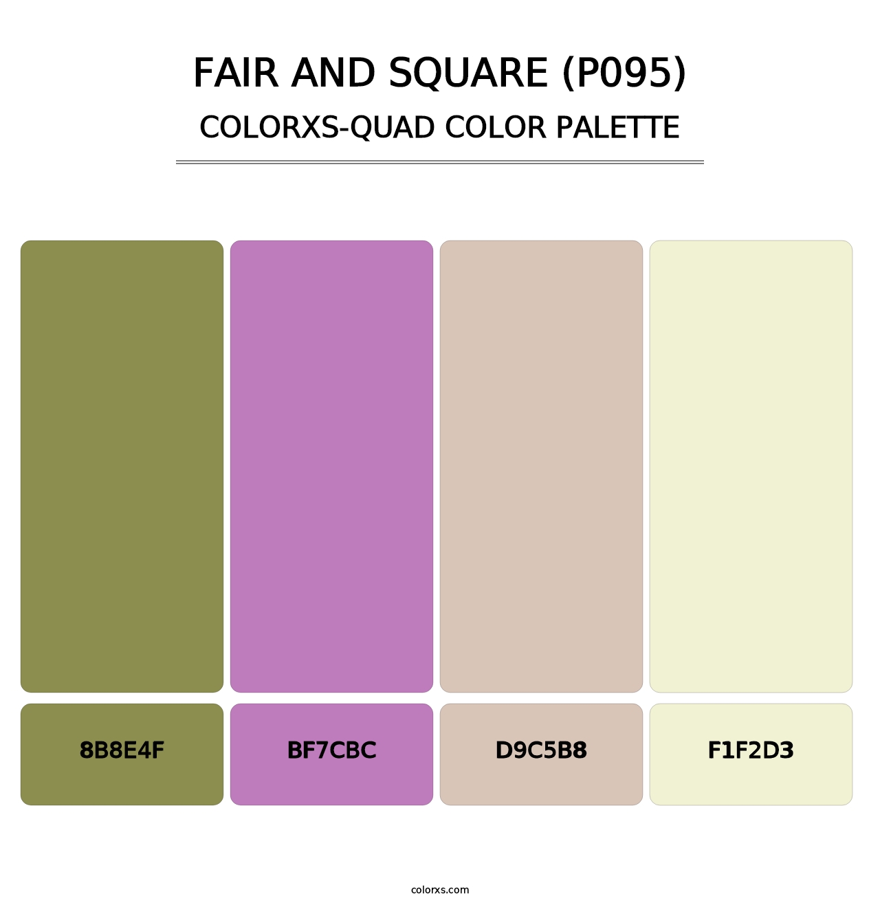 Fair and Square (P095) - Colorxs Quad Palette