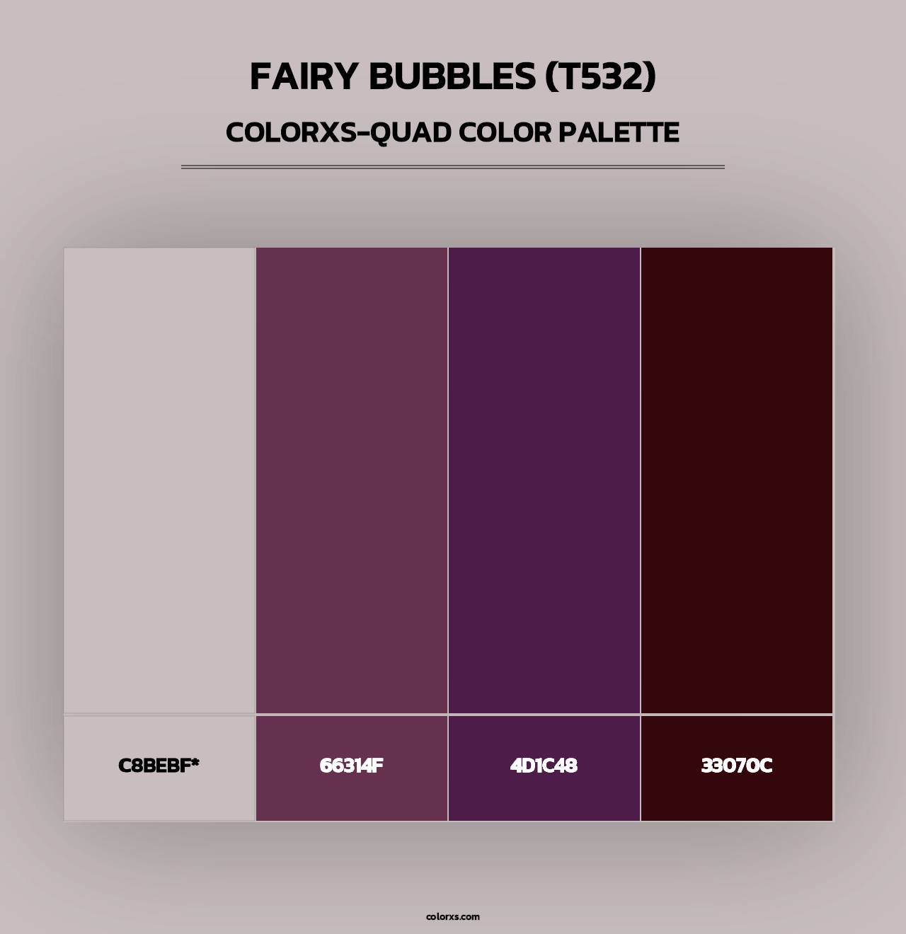 Fairy Bubbles (T532) - Colorxs Quad Palette