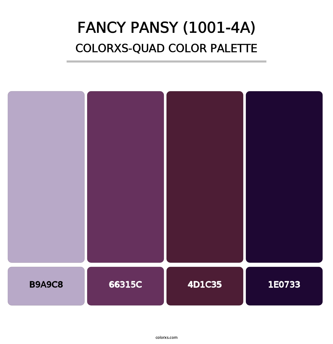 Fancy Pansy (1001-4A) - Colorxs Quad Palette