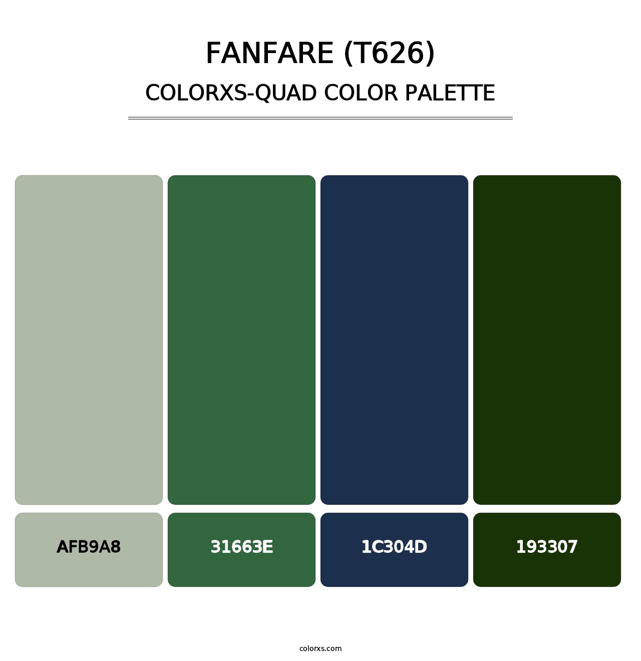 Fanfare (T626) - Colorxs Quad Palette