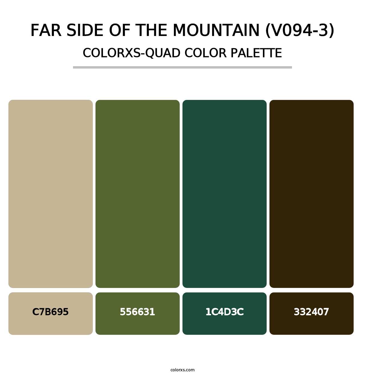 Far Side of the Mountain (V094-3) - Colorxs Quad Palette