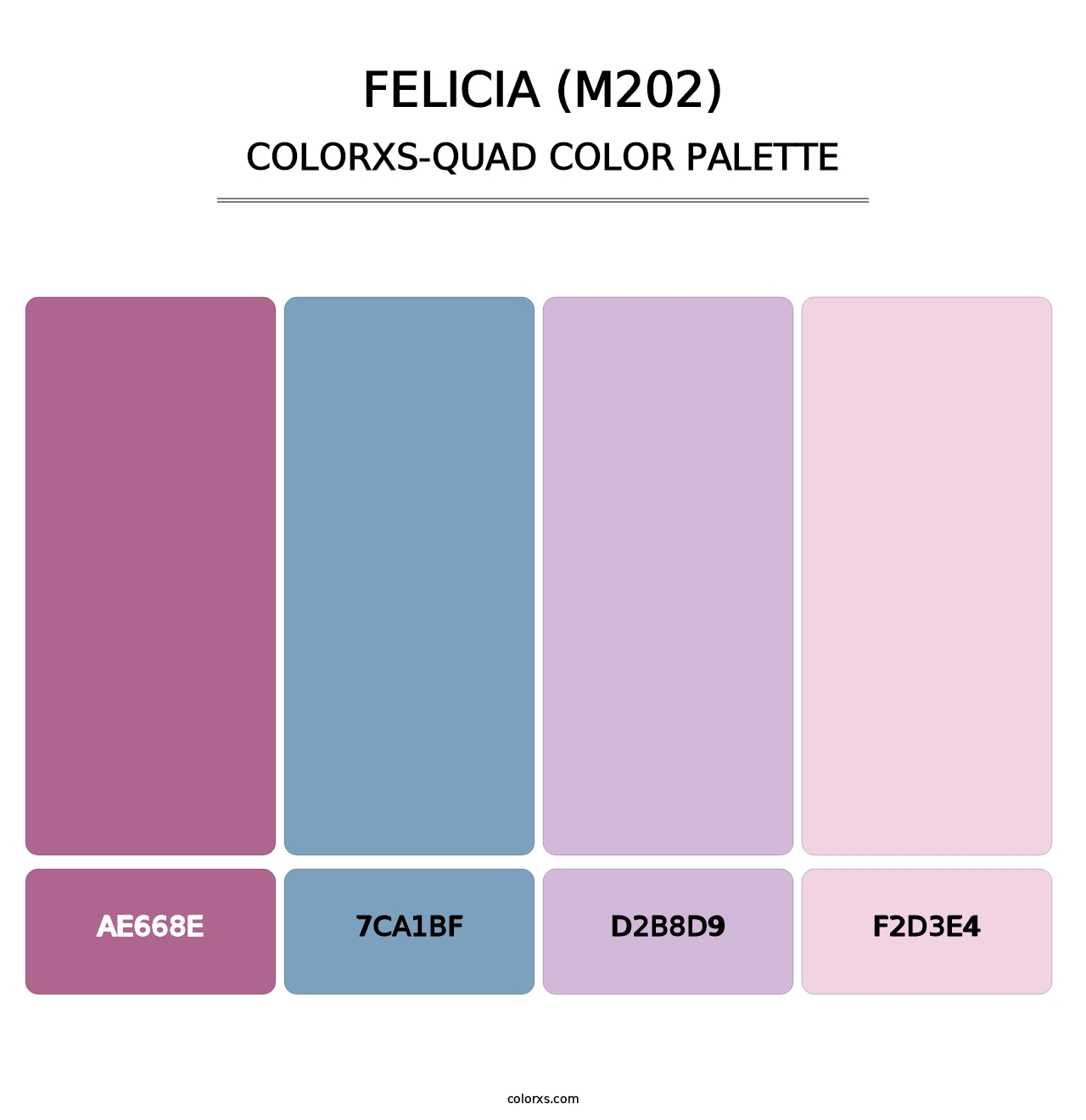 Felicia (M202) - Colorxs Quad Palette