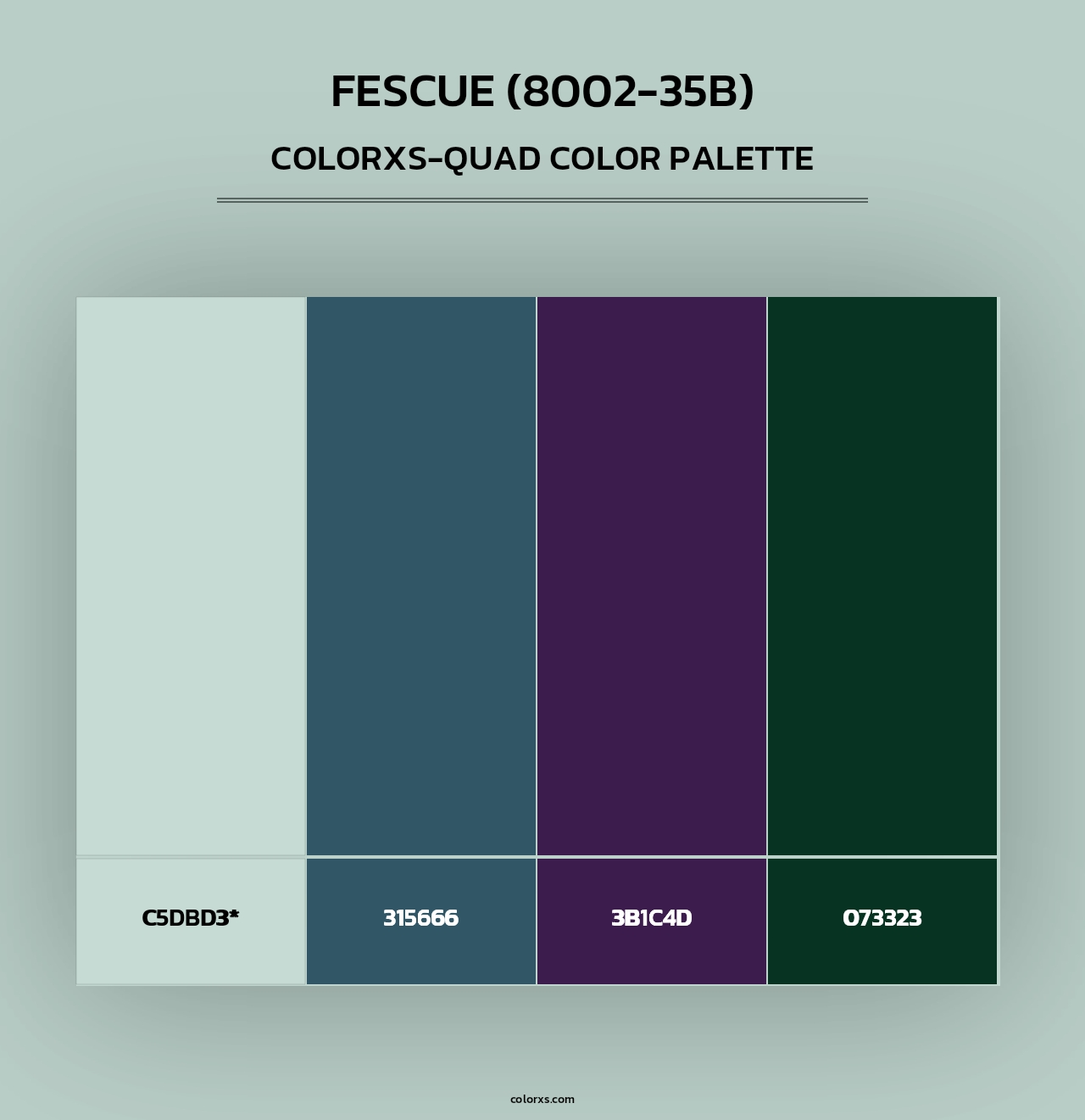 Fescue (8002-35B) - Colorxs Quad Palette