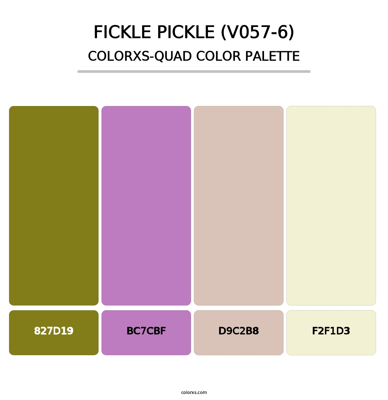 Fickle Pickle (V057-6) - Colorxs Quad Palette