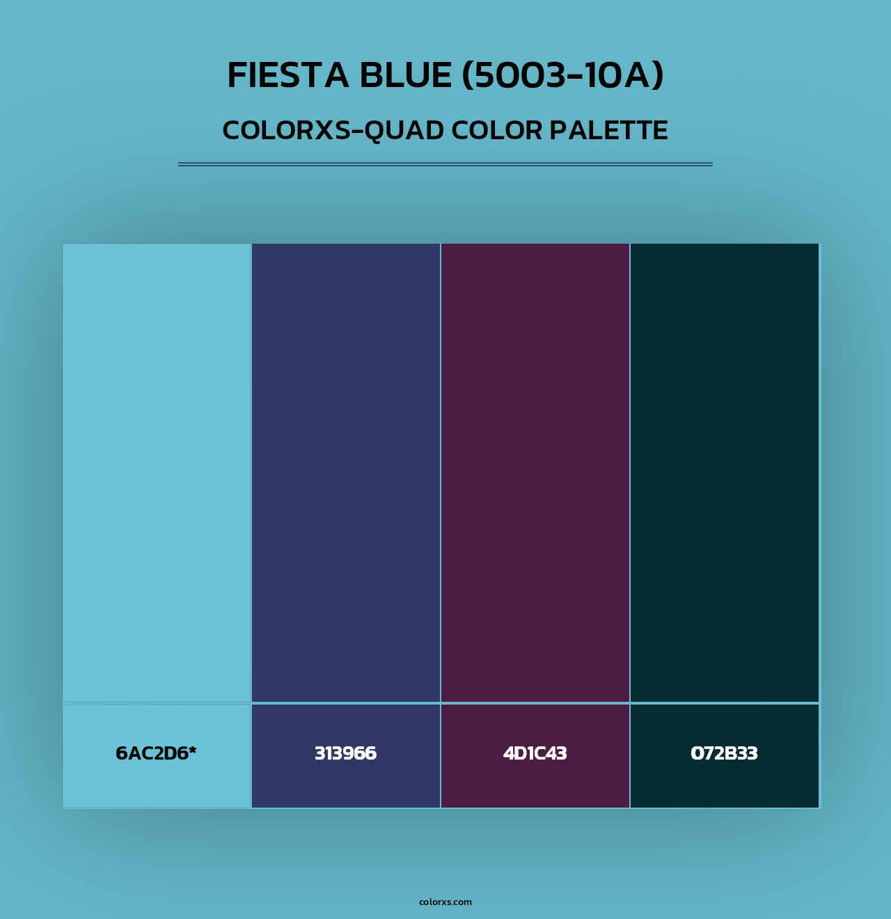 Fiesta Blue (5003-10A) - Colorxs Quad Palette
