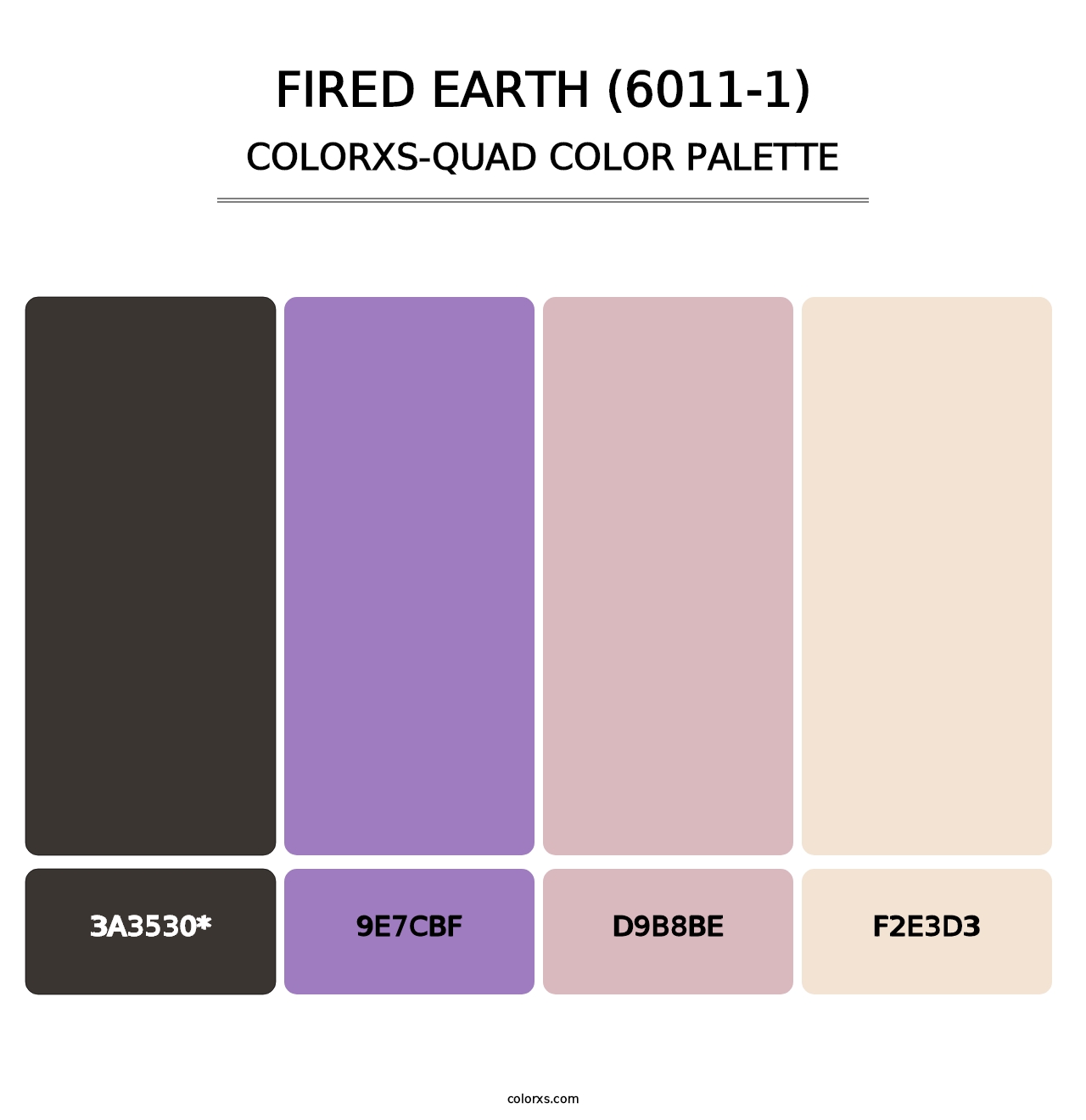 Fired Earth (6011-1) - Colorxs Quad Palette