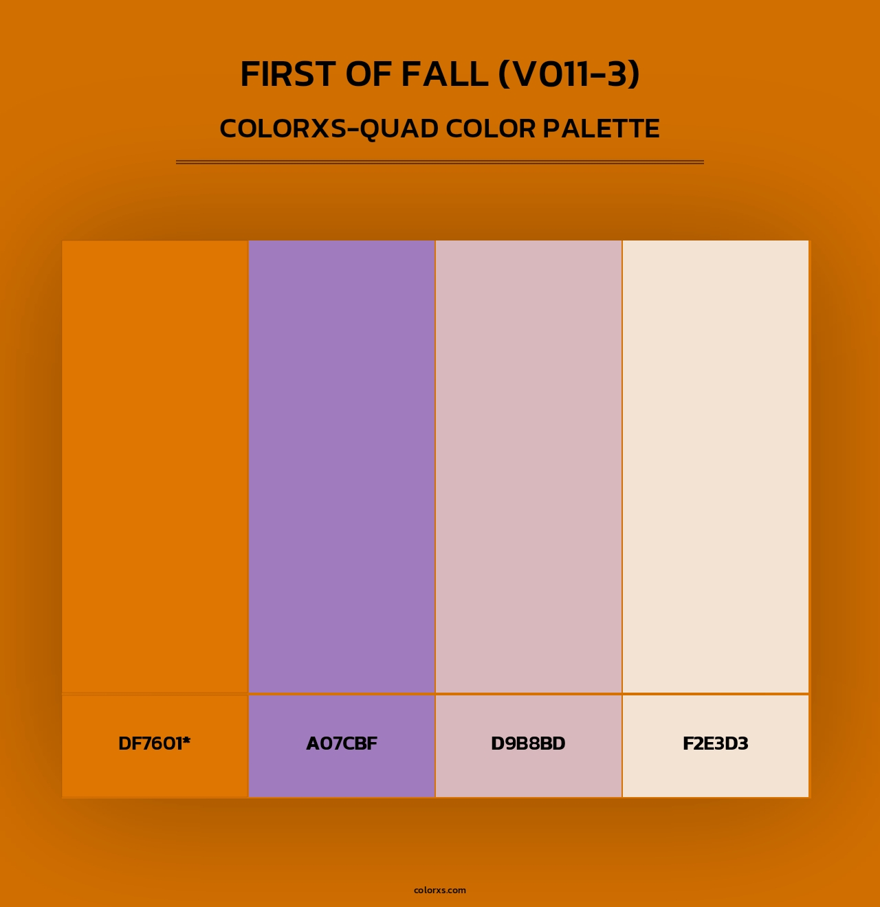 First of Fall (V011-3) - Colorxs Quad Palette