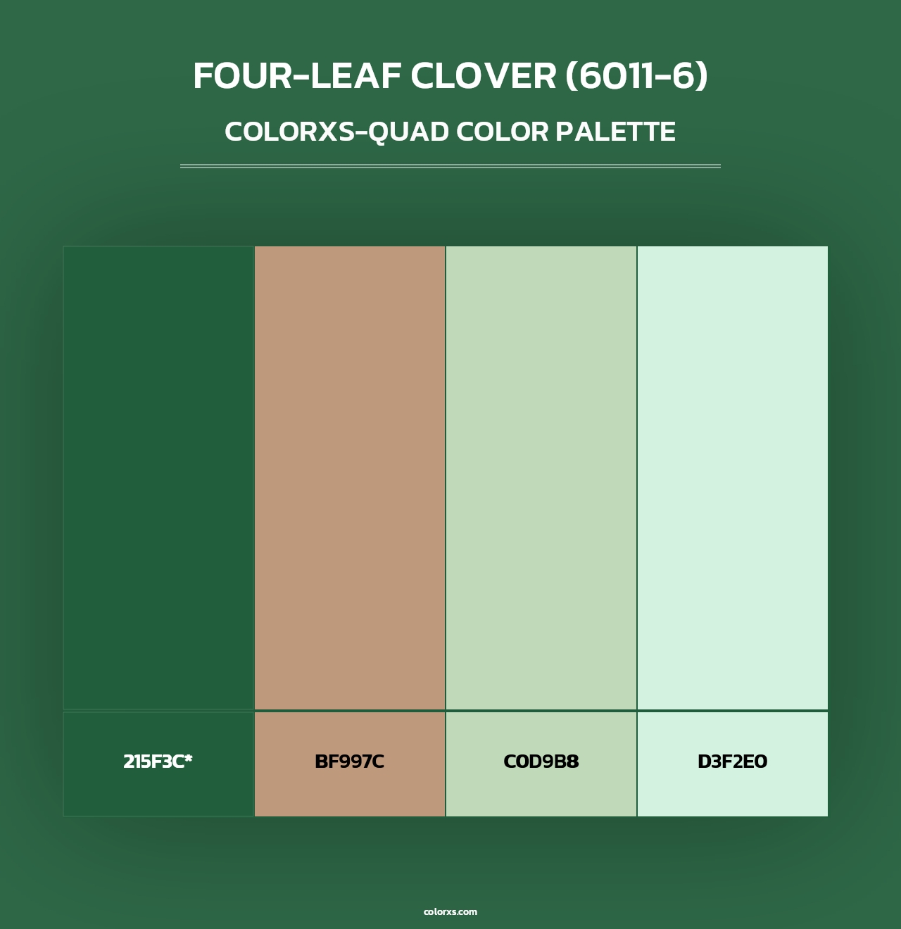 Four-Leaf Clover (6011-6) - Colorxs Quad Palette