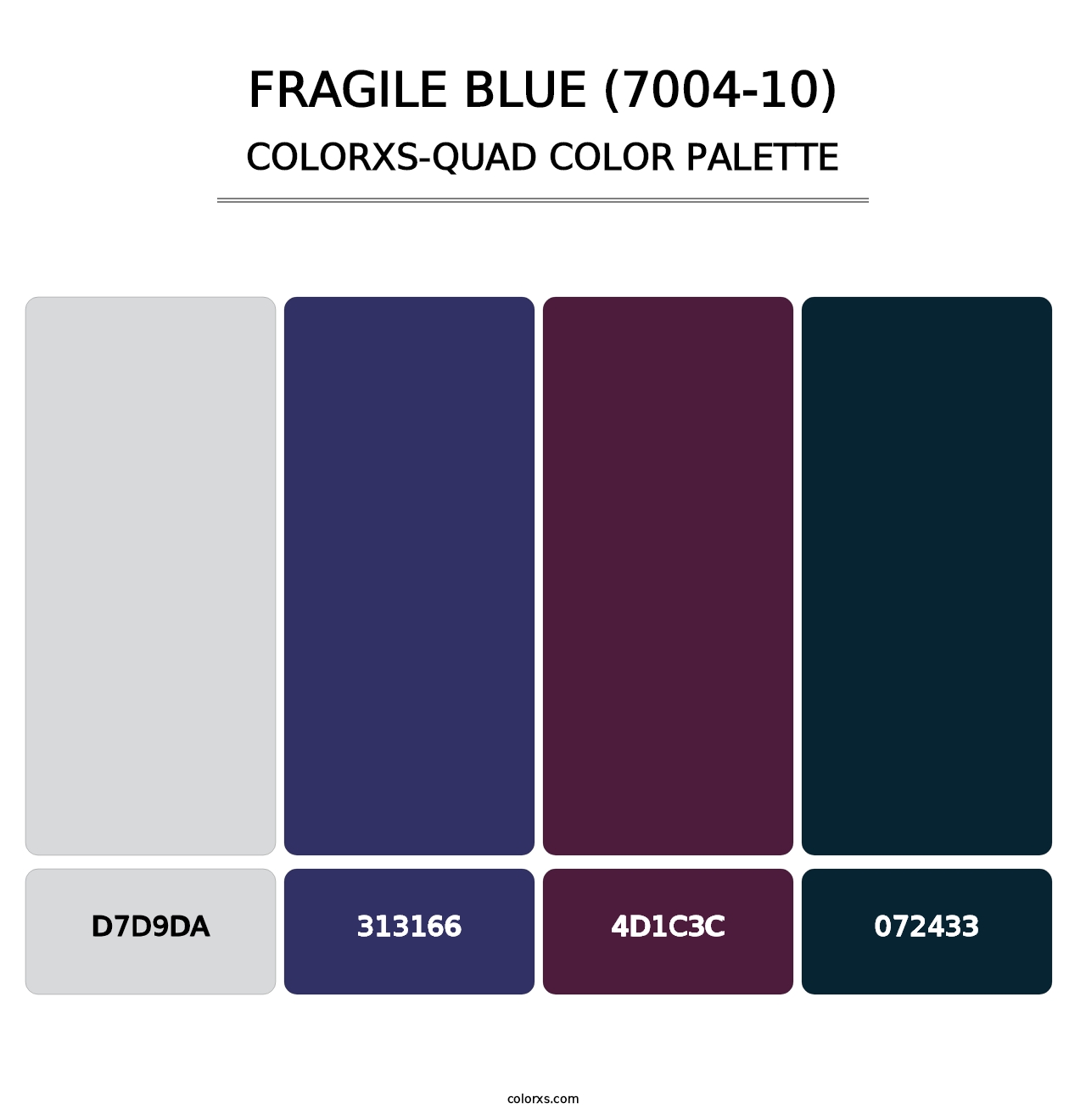 Fragile Blue (7004-10) - Colorxs Quad Palette