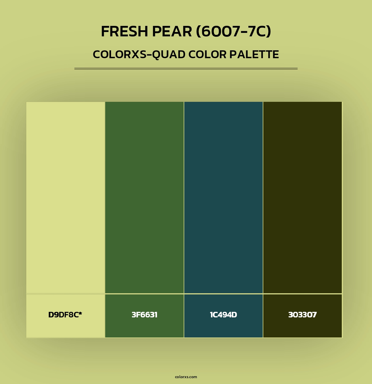 Fresh Pear (6007-7C) - Colorxs Quad Palette