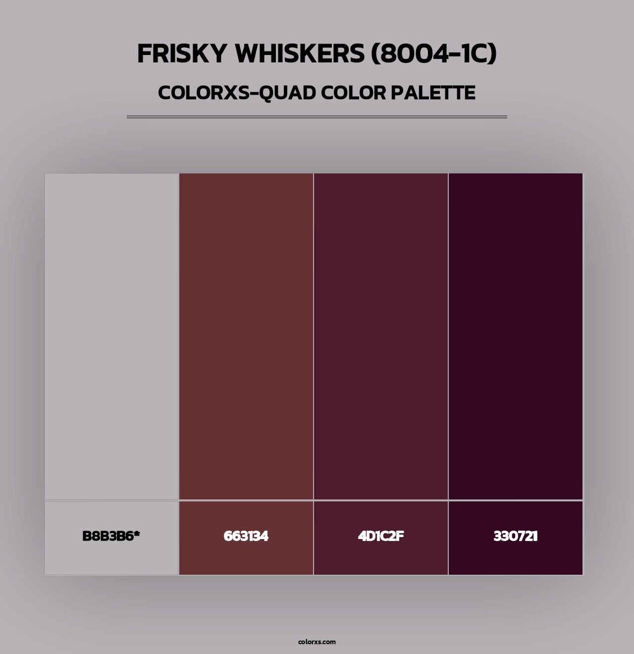 Frisky Whiskers (8004-1C) - Colorxs Quad Palette