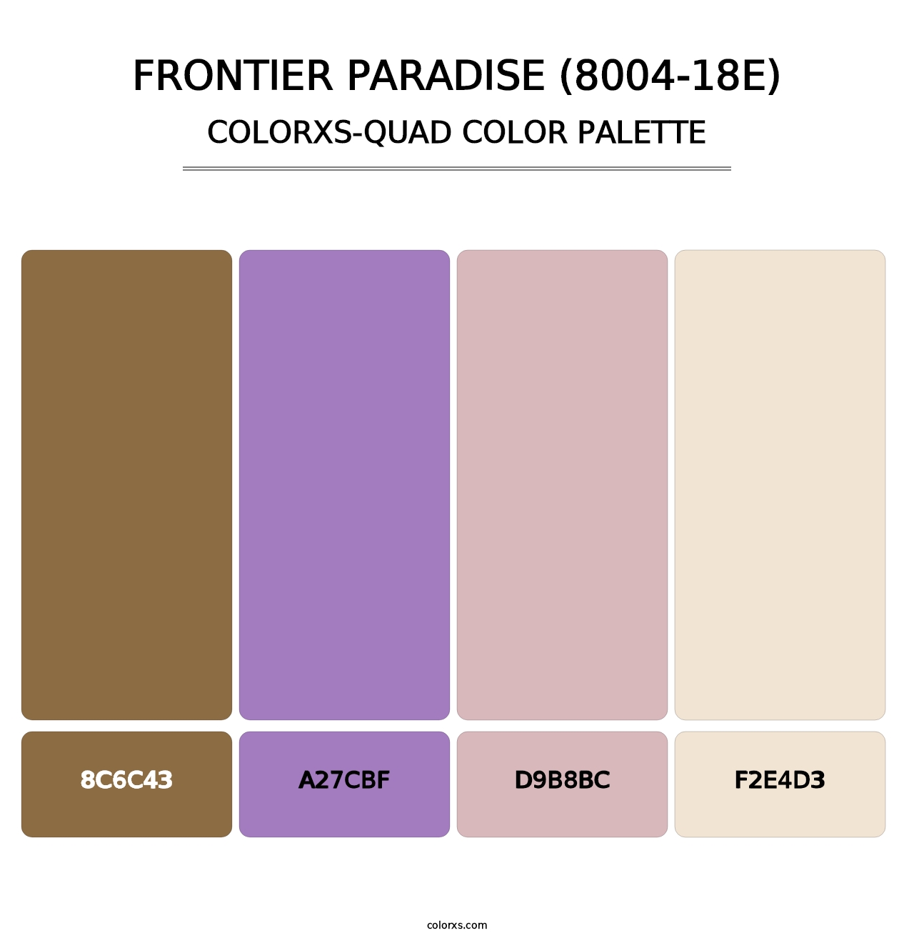 Frontier Paradise (8004-18E) - Colorxs Quad Palette