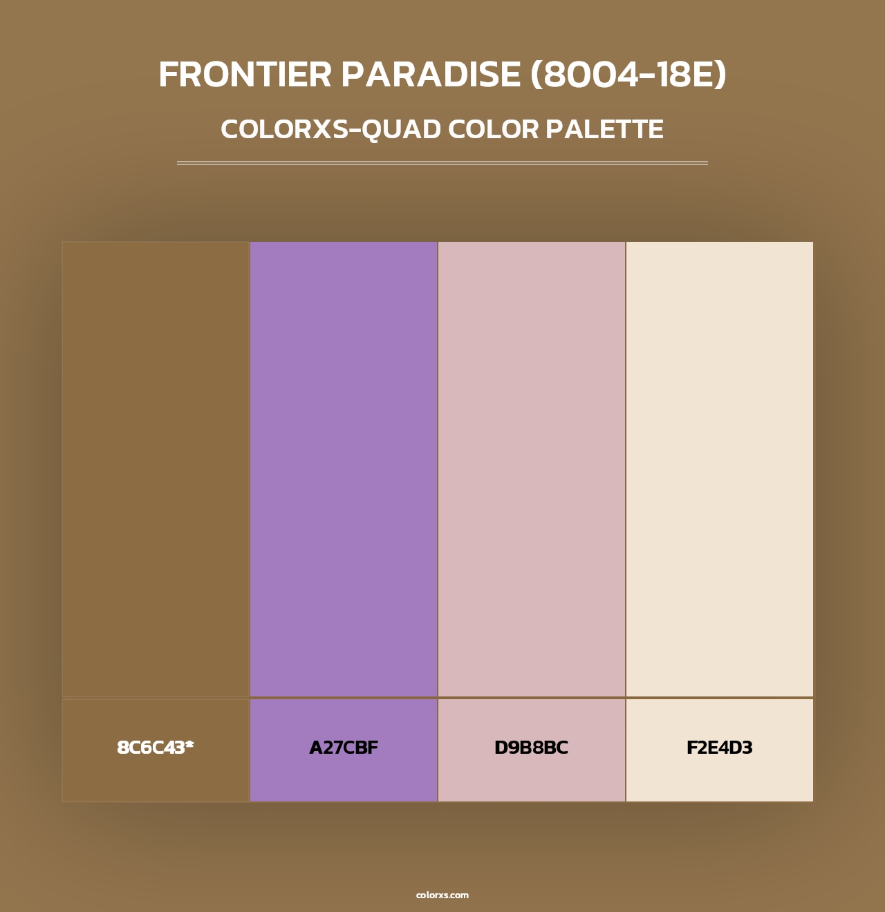 Frontier Paradise (8004-18E) - Colorxs Quad Palette
