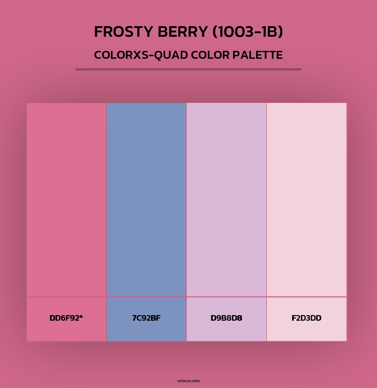 Frosty Berry (1003-1B) - Colorxs Quad Palette