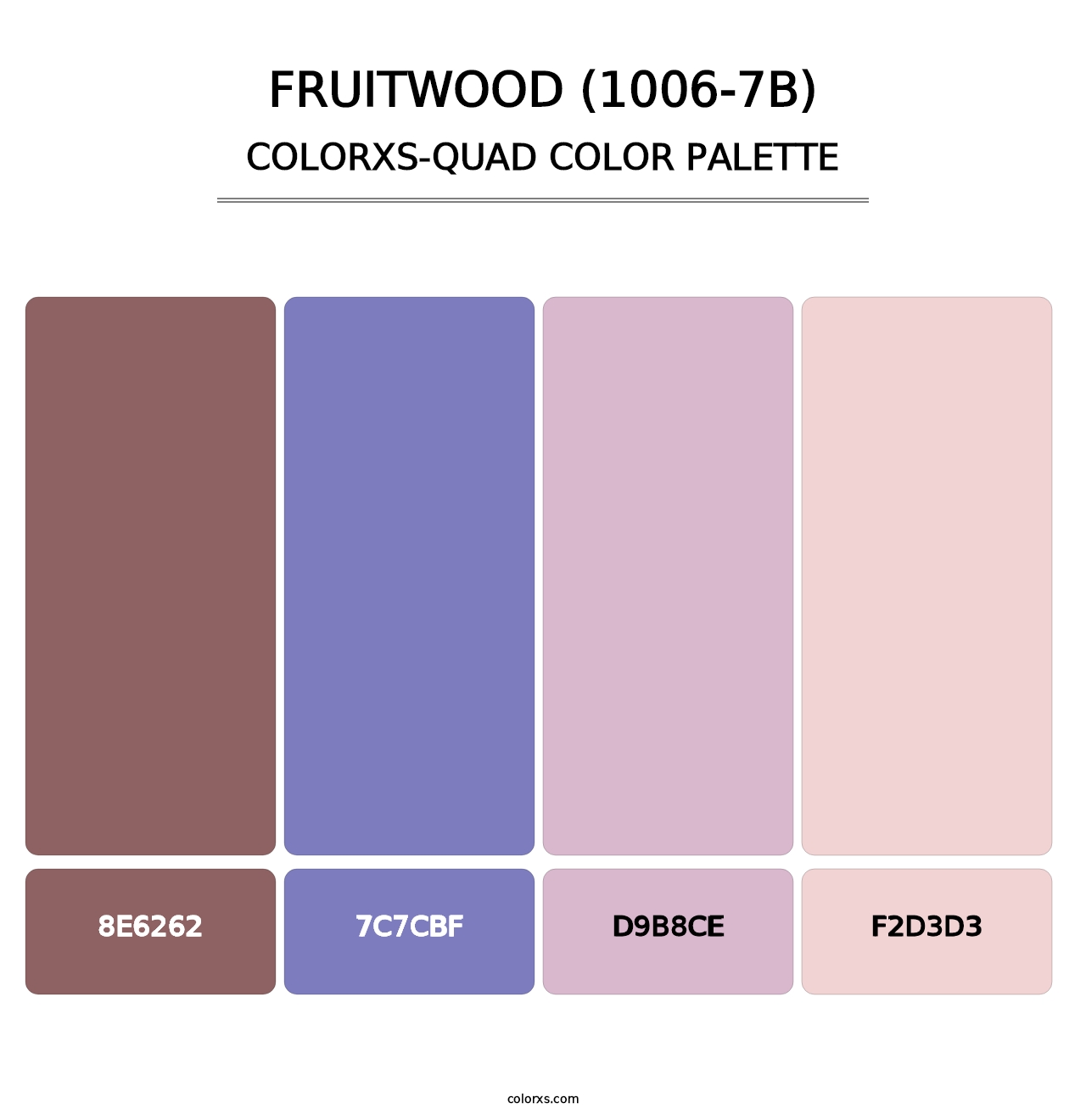 Fruitwood (1006-7B) - Colorxs Quad Palette