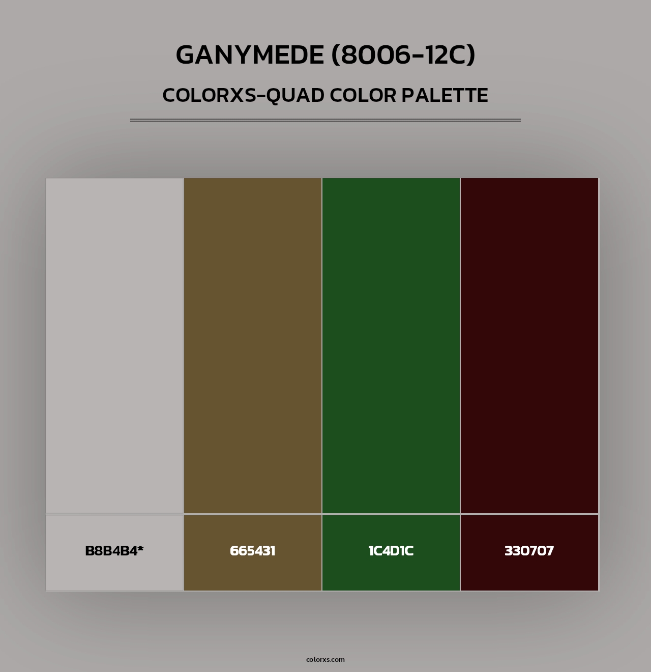 Ganymede (8006-12C) - Colorxs Quad Palette
