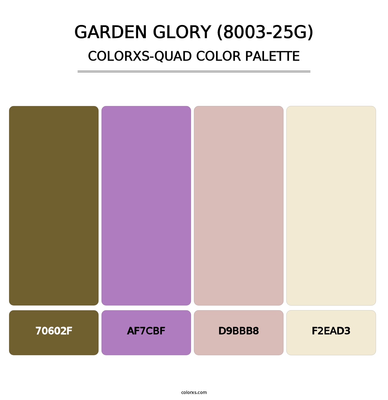 Garden Glory (8003-25G) - Colorxs Quad Palette