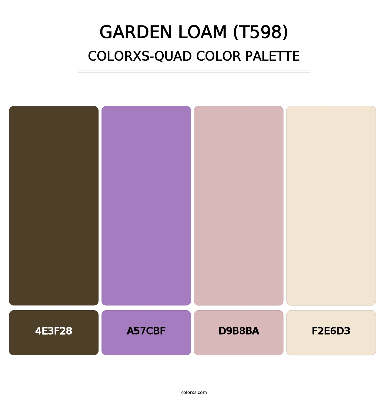 Garden Loam (T598) - Colorxs Quad Palette