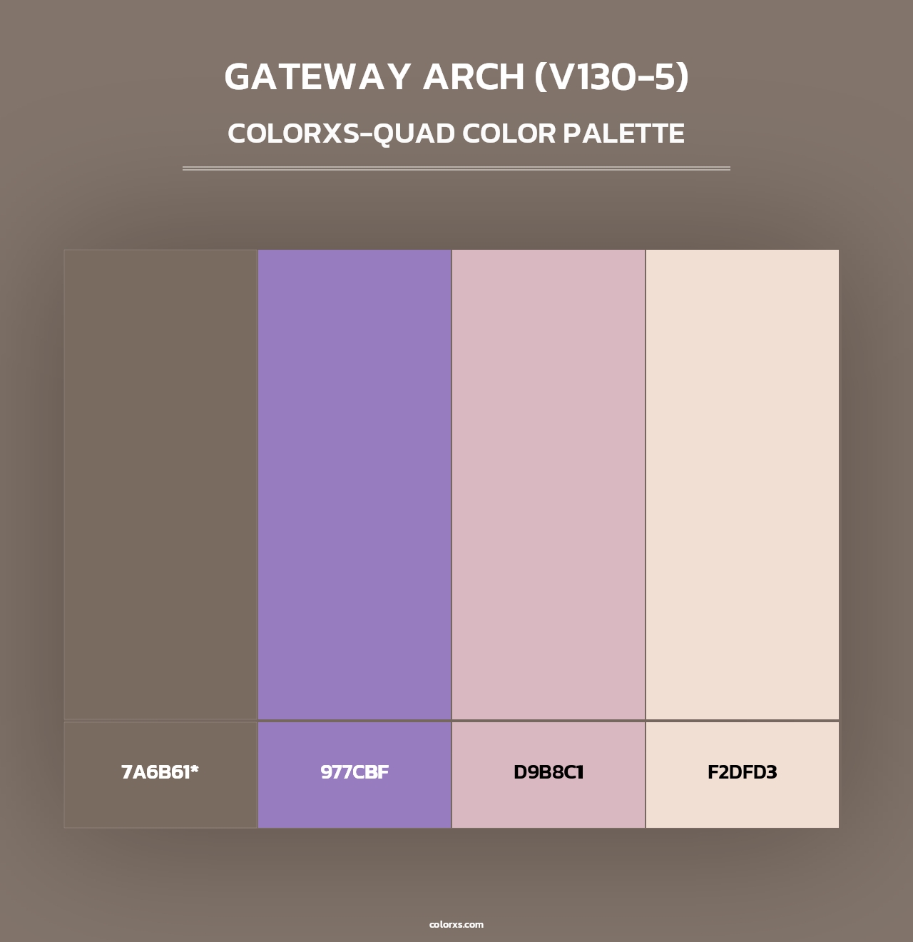 Gateway Arch (V130-5) - Colorxs Quad Palette
