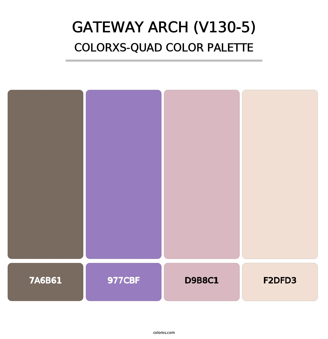Gateway Arch (V130-5) - Colorxs Quad Palette