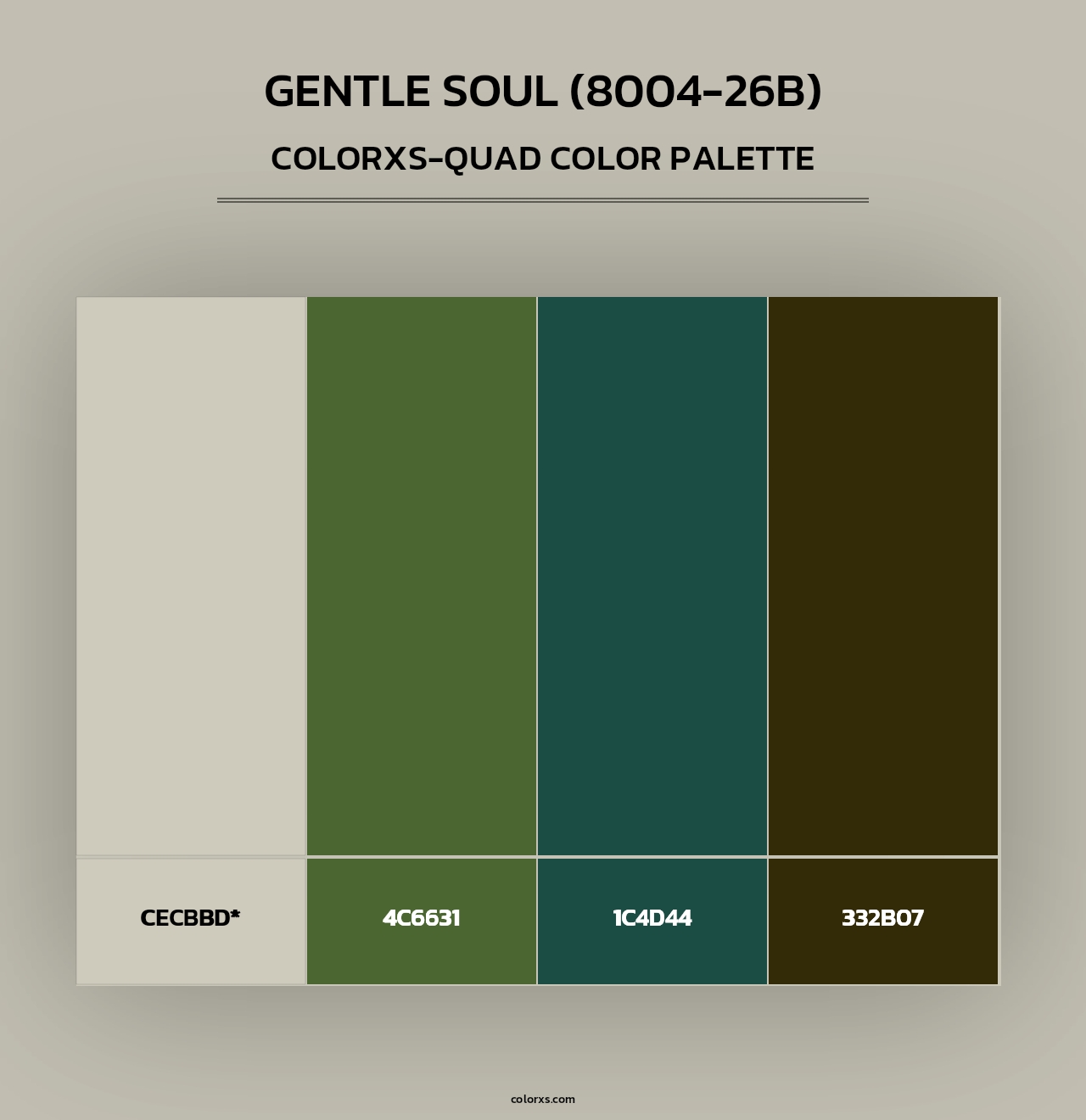 Gentle Soul (8004-26B) - Colorxs Quad Palette