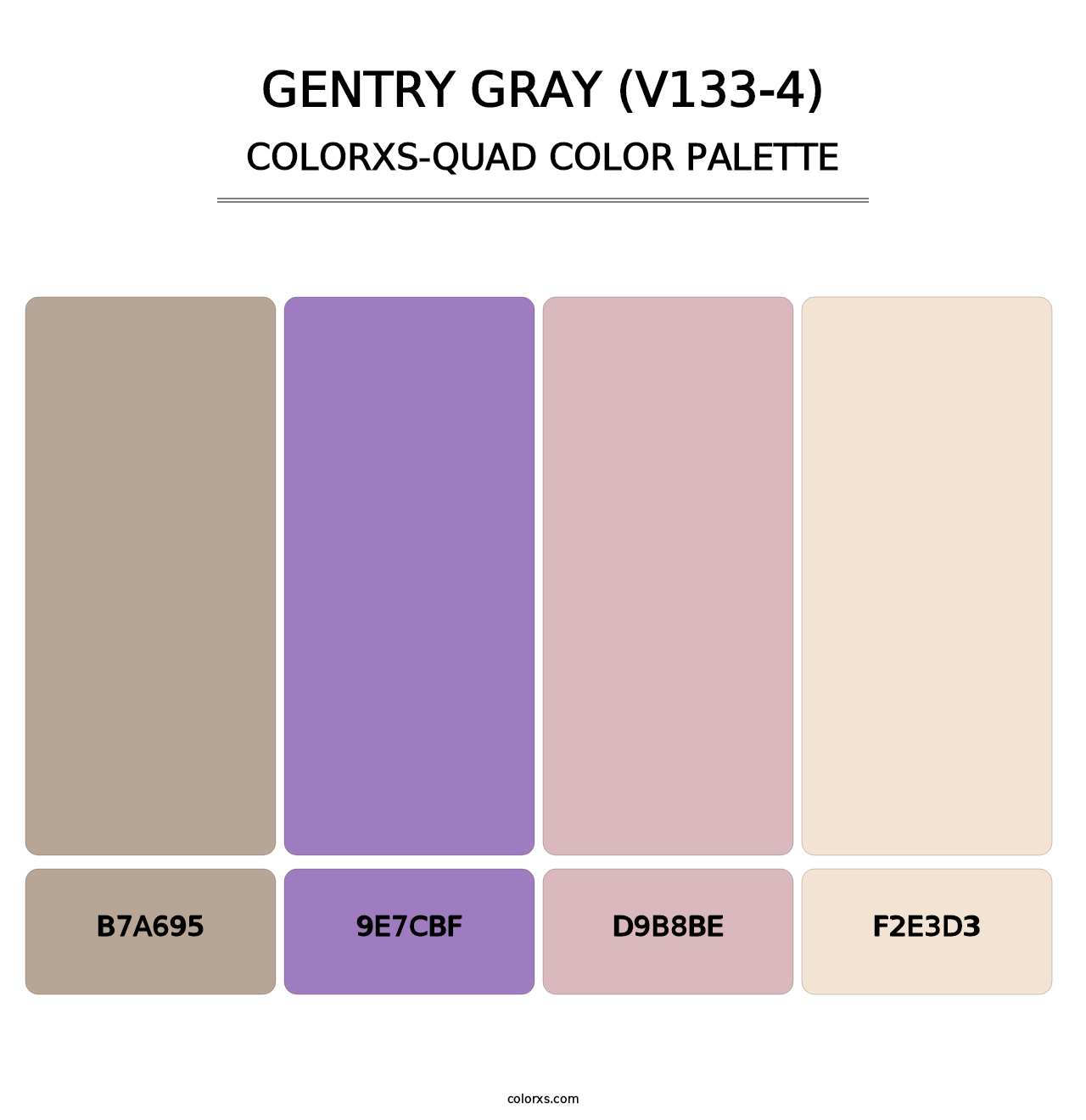 Gentry Gray (V133-4) - Colorxs Quad Palette