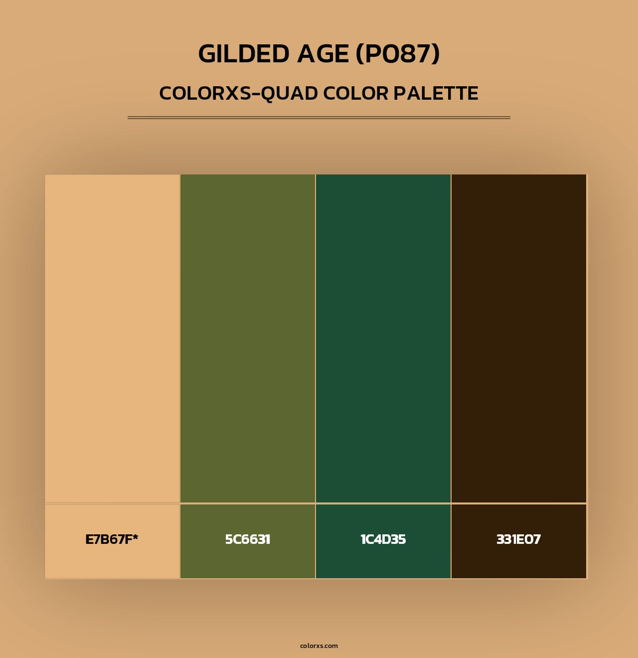 Gilded Age (P087) - Colorxs Quad Palette