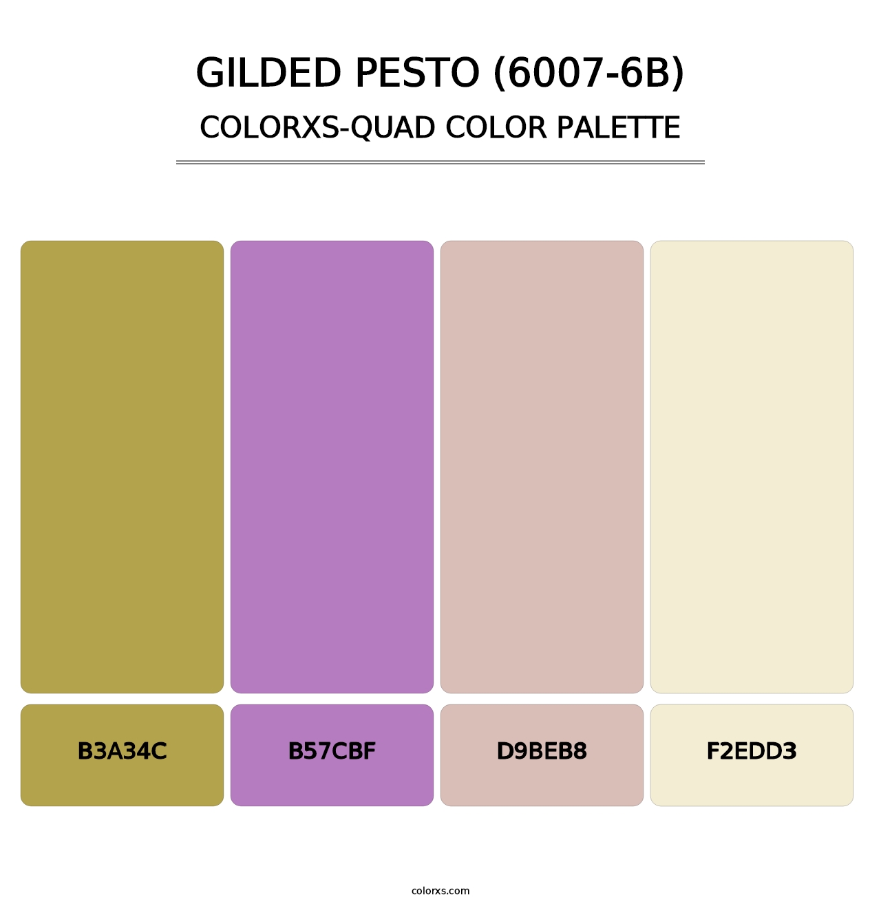 Gilded Pesto (6007-6B) - Colorxs Quad Palette