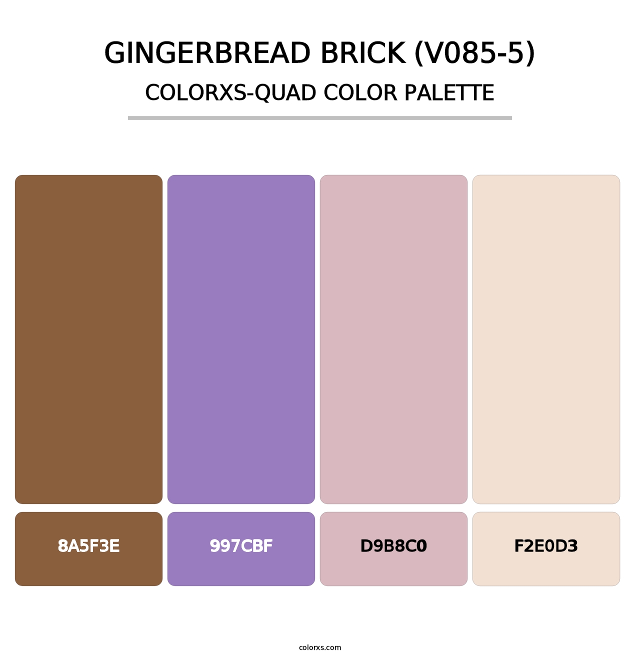 Gingerbread Brick (V085-5) - Colorxs Quad Palette