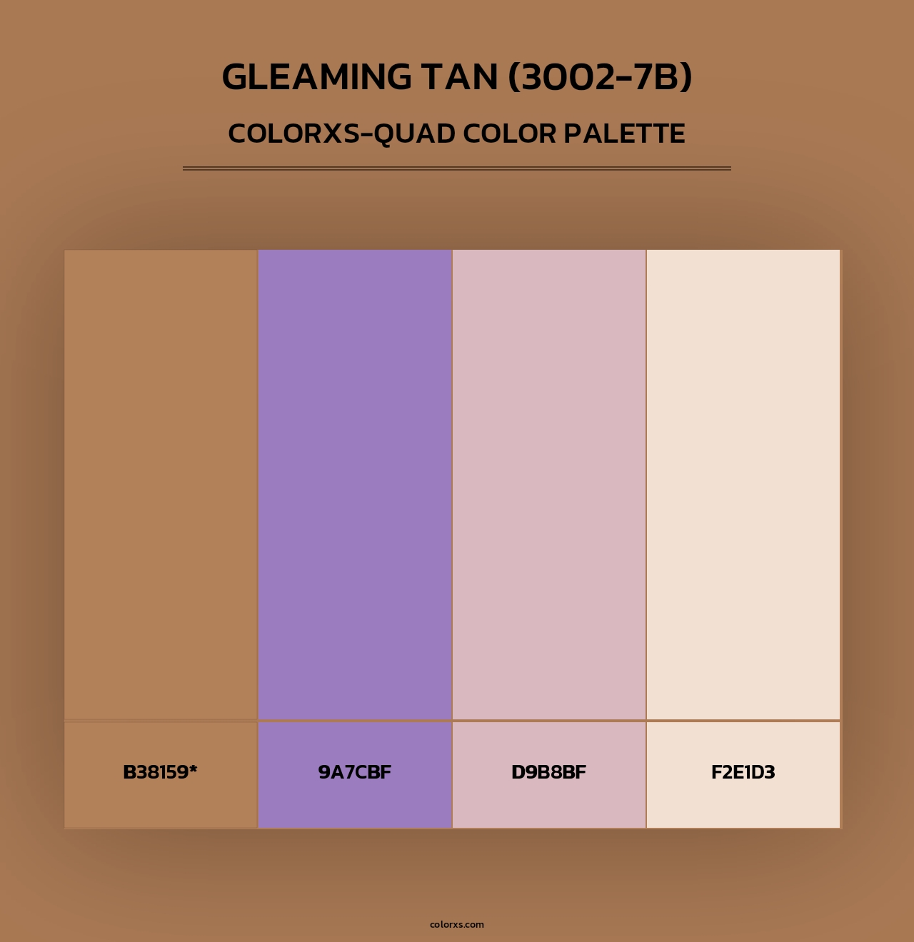 Gleaming Tan (3002-7B) - Colorxs Quad Palette