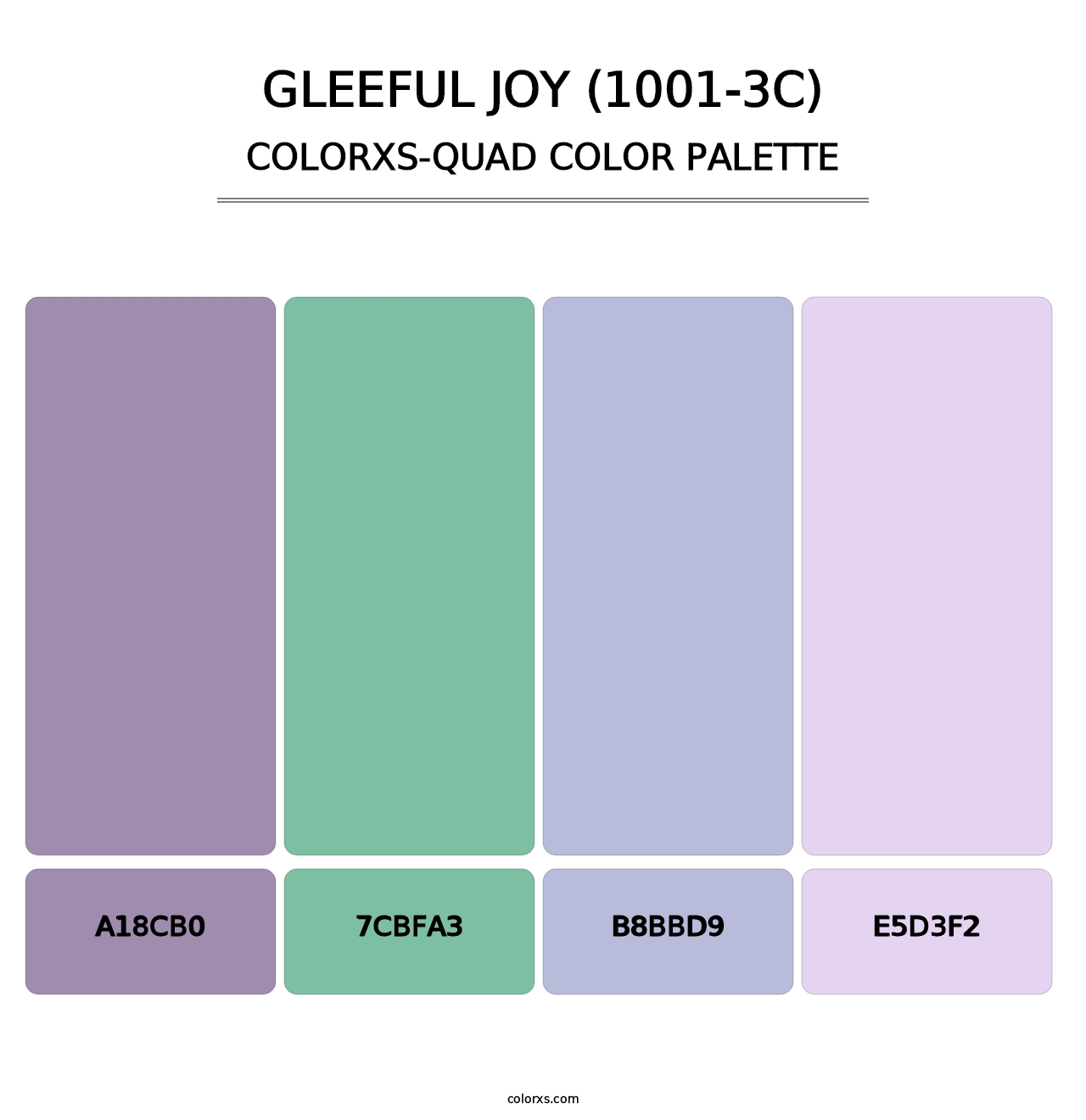 Gleeful Joy (1001-3C) - Colorxs Quad Palette