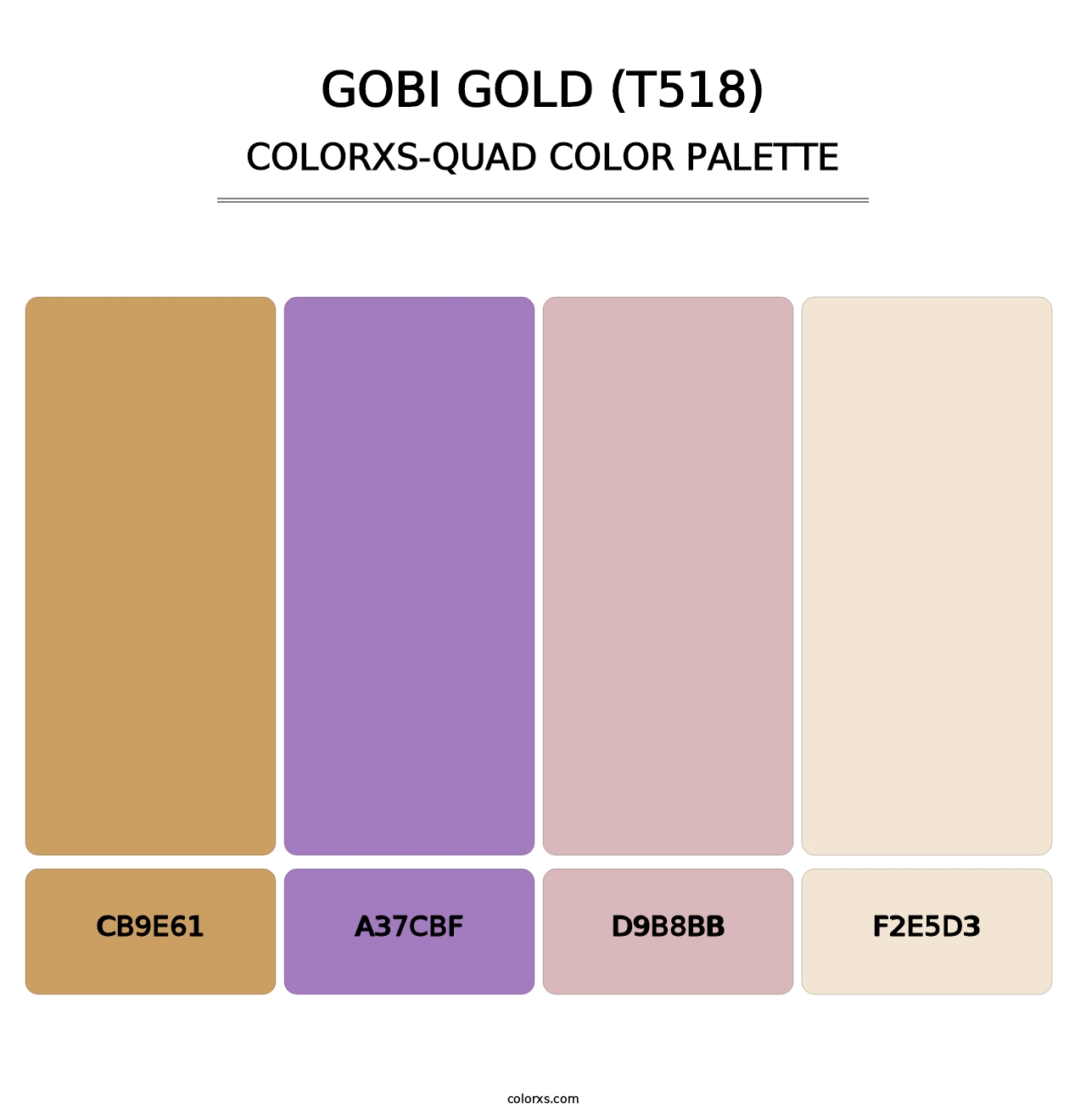 Gobi Gold (T518) - Colorxs Quad Palette