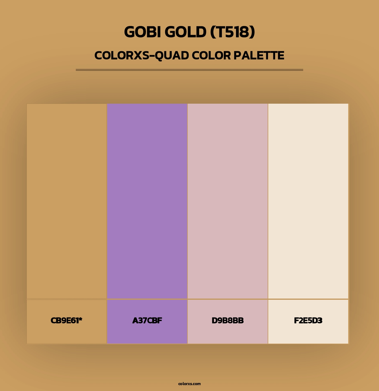 Gobi Gold (T518) - Colorxs Quad Palette