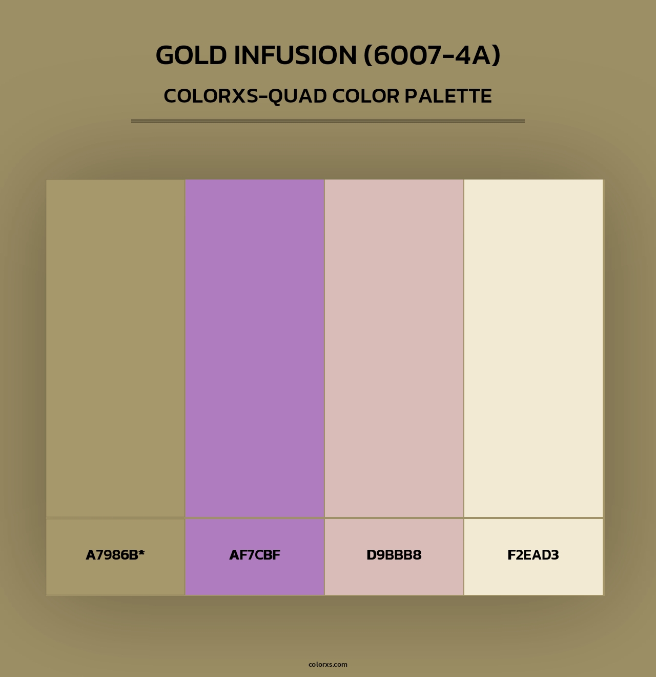 Gold Infusion (6007-4A) - Colorxs Quad Palette