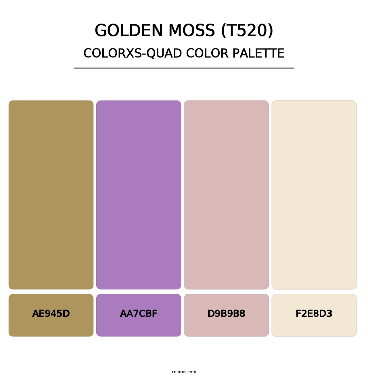 Golden Moss (T520) - Colorxs Quad Palette