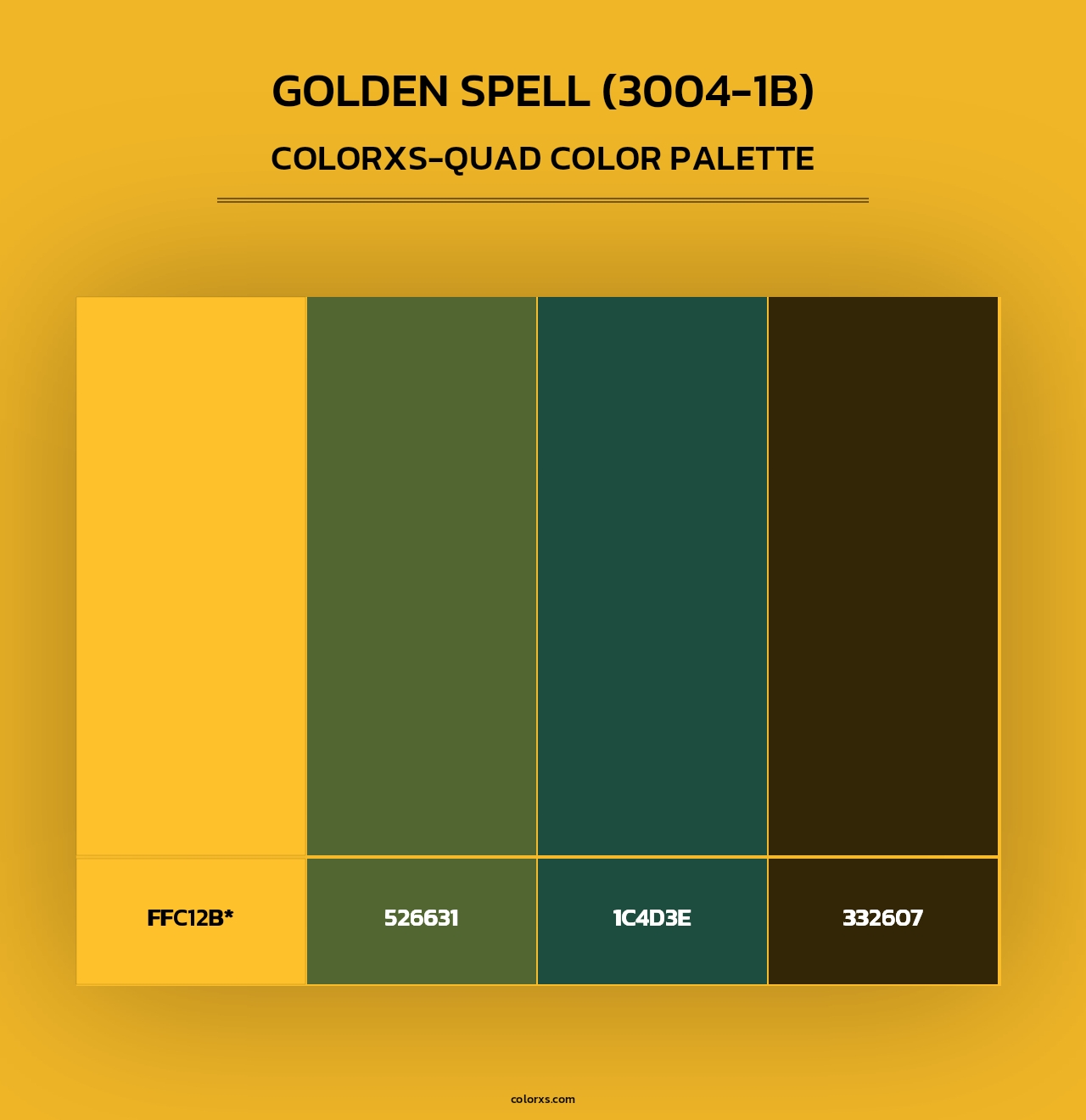 Golden Spell (3004-1B) - Colorxs Quad Palette