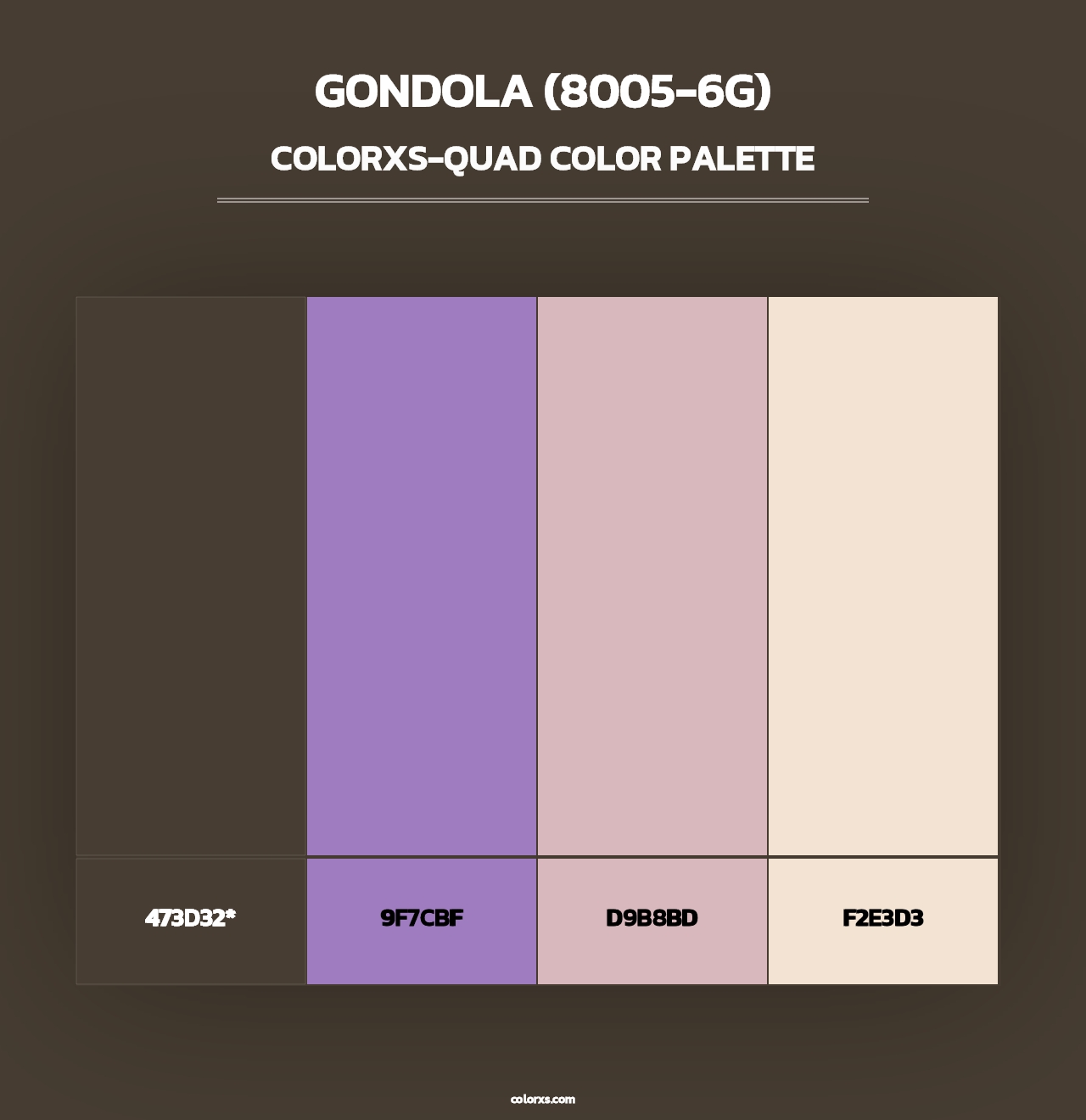 Gondola (8005-6G) - Colorxs Quad Palette