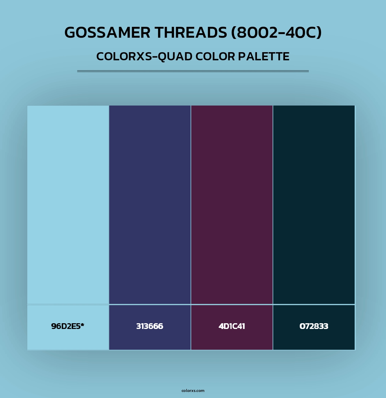 Gossamer Threads (8002-40C) - Colorxs Quad Palette