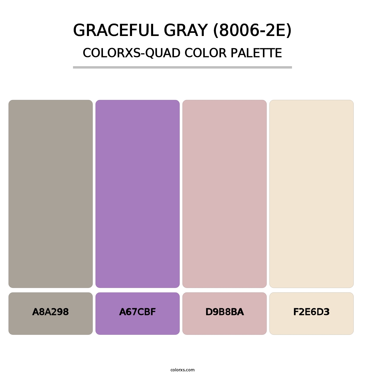 Graceful Gray (8006-2E) - Colorxs Quad Palette