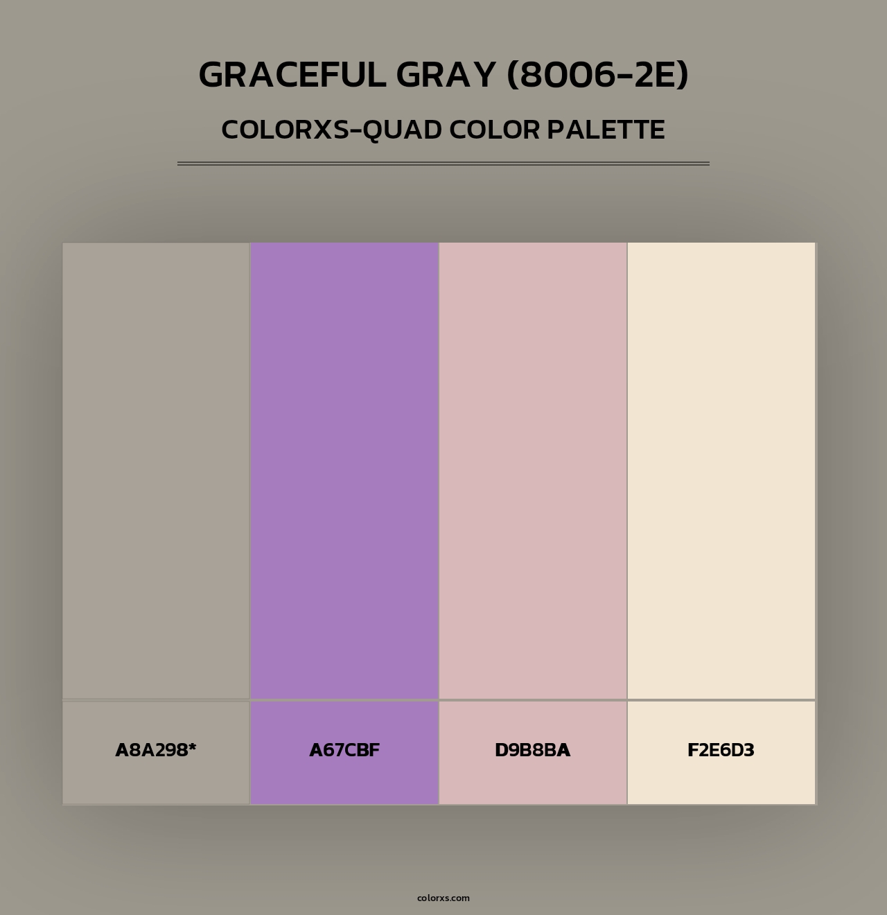 Graceful Gray (8006-2E) - Colorxs Quad Palette